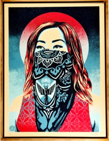 JUST ANGEL RISING / SHEPARD FAIREY.
