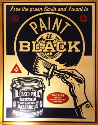 PAINT IT BLACK / SHEPARD FAIREY.