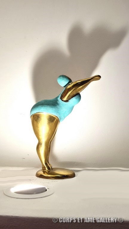 achat vente tarifs prix sculpture de pierre gimenez, bronze de pierre gimenez baigneuse, plongeon pierre gimenez