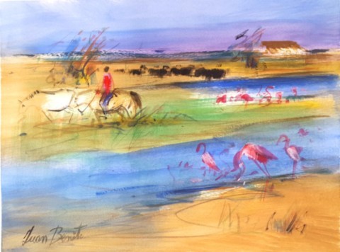 Scène Camarguaise / JUAN BENITO.