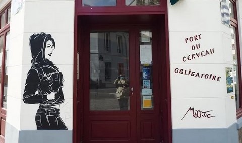 Miss Tic Paris graffiti street art PARIS 13ème.